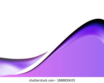 Vector purple wavy wave abstract swoosh background. Wavy waves banner color line for web banner. 
