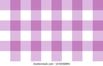 Vector Purple and White Twill Plaid pattern design illustration for printing on paper, wallpaper, covers, textiles, fabrics, for decoration, decoupage, and other.