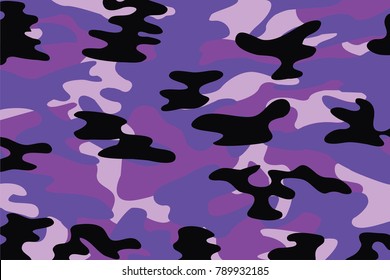 Vector of purple woodland camo pattern