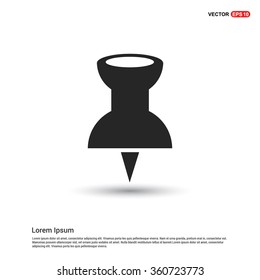 Vector push pin icon