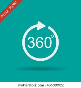 Vector push pin icon. Flat design style eps 10