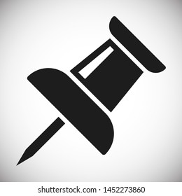 Vector push pin icon, Pushpin icon. Push pin vector illustration for graphic design. Push pin Isolated. Vector EPS10 pin symbol