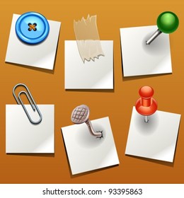 Vector push pin various