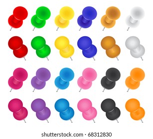 Vector Push Pins