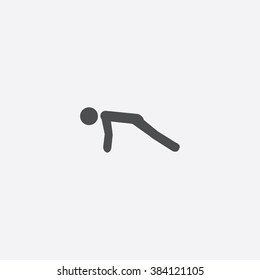 Vector push ups Icon