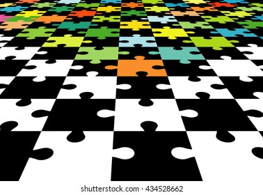 Vector puzzle background
