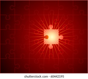 Vector puzzle background