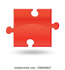 Vector puzzle - design elements. Icon Jigsaw puzzle. Colorful Symbol-03