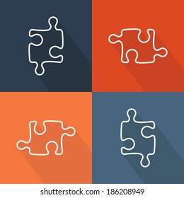 Vector puzzle icon
