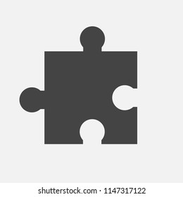 Vector puzzle icon. Layers grouped for easy editing illustration. For your design.