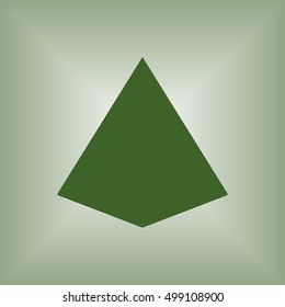 Vector pyramid icon. 