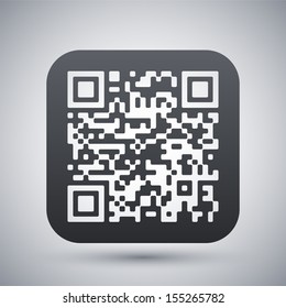 Vector QR code icon