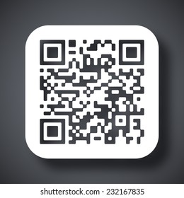 Vector QR code icon