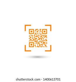 Vector QR code icon . Vector web design