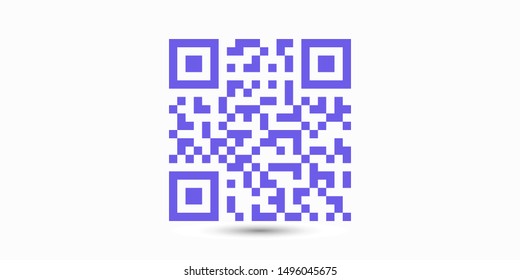 Vector QR code icon . Vector web design