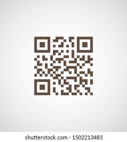 Vector QR code icon . Vector web design