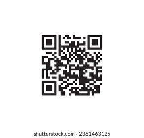 Vector código QR Placeholder negro y blanco