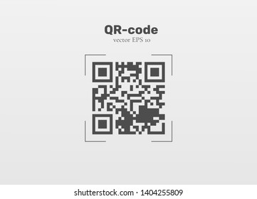 Vector QR code sample for smartphone