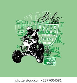 Vektorgrafik von Quad-Bike, Reihe 585.42.zx, Racer-Crews, Design-Grafik