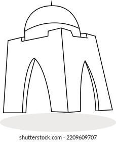 Vector Of Quaid E Azam Tomb - Karachi