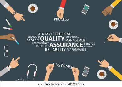 Vector Quality Assurance Concept,template