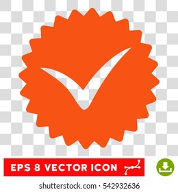 Vector Quality EPS vector icon. Illustration style is flat iconic orange symbol on a transparent background.