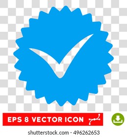 Vector Quality EPS vector pictograph. Illustration style is flat iconic blue symbol on a transparent background.