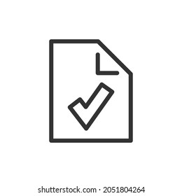 Symbol für Vektorqualitätslinie. Symbol in trendigem Umriss-Stil. Vektorgrafik einzeln auf weißem Hintergrund. 