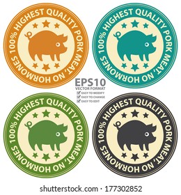 Vector : Quality Management , Quality Assurance and Quality Control Icon for Food Business