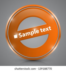 Vector quality stamp orenge