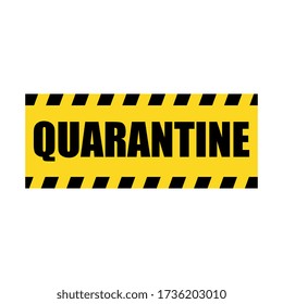 Vector Quarantine Yellow Police Line Tape