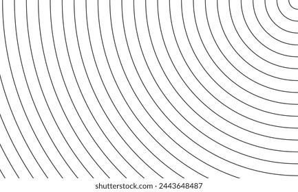 Vector Quarter Circle Lines For Background, wallpaper, wrapping paper 