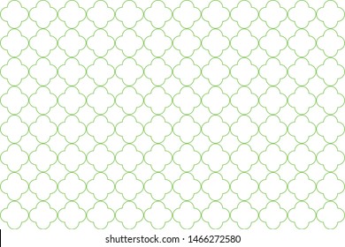 Vector Quatrefoil pattern design illustration