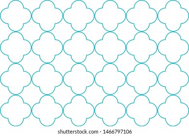 Vector Quatrefoil pattern design illustration