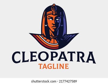 Vector of Queen Cleopatra of Egypt Logo