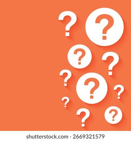 Vector Question Marks Design Background