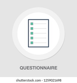 Vector Questionnaire, Checklist, Survey Clipboard