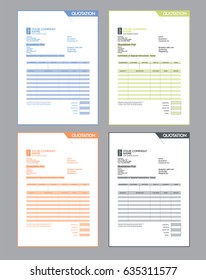 Vector Quotation Design Template,