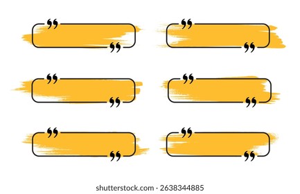 Modelo De Espaço De Texto De Aspas Vetoriais Em Estilo Grunge