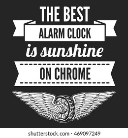 Vector quote about motorcycles and bikers