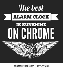 Vector quote about motorcycles and bikers