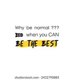 vector quote, be the best
