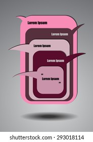 Vector : Quote boxes and space for text
