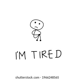 vector quote design a man tired of his life