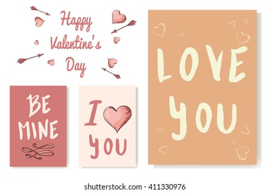 Vector quote hand drawn typographical. Lettering. Poster with greeting.Typographical design
