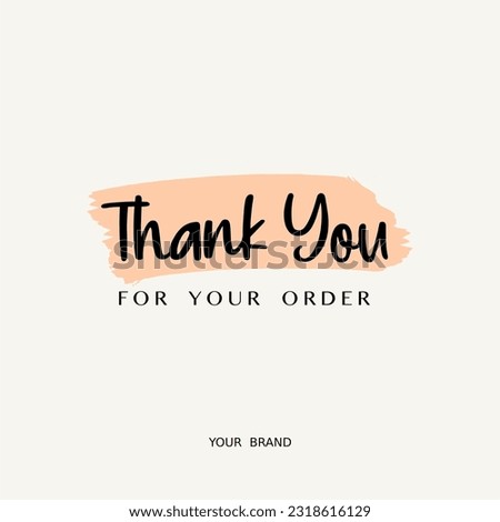 vector quote, Thank you for your order