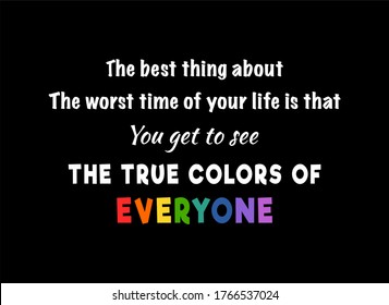 Vector Quote, The True Colours of Everyone