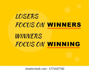 Vector Quote, Winners focus on winning