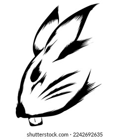 Vector of a rabbit head design. Wild Animals. Rabbit logo or icon. Easy editable layered vector illustration.