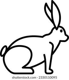 Vector Rabbit - icon style